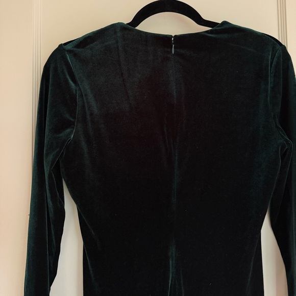 NWOT Emerald Green Velvet Calvin Klein Dress - Picture 6 of 7